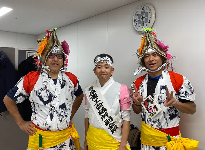 青森ねぶた祭にいざ出陣の西秀記